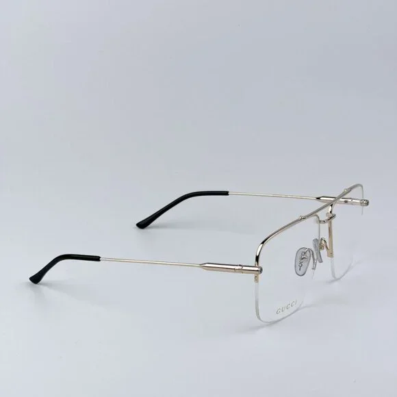 Gucci GG1415O 001 BRAND NEW Eyeglasses Gold Pilot Women
